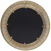 Beliani Sieninis veidrodis CHANNAY 80 cm, auksinis, metalinis