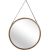 Beliani Sieninis veidrodis AUTUN 60 cm metalinis auksinis