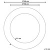 Beliani Sieninis veidrodis CHANNAY 80 cm, auksinis, metalinis