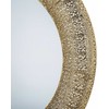 Beliani Sieninis veidrodis CHANNAY 80 cm, auksinis, metalinis