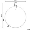 Beliani Sieninis veidrodis GURS 60 cm metalinis auksinis