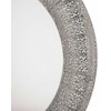 Beliani Sieninis veidrodis CHANNAY 80 cm, metalinis, sidabrinės spalvos