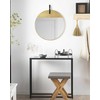 Beliani Sieninis veidrodis GURS 60 cm metalinis auksinis