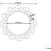 Beliani Sieninis veidrodis CODOLET 60 cm metalinis auksinis