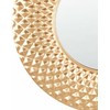 Beliani Sieninis veidrodis COMBE 60 cm metalinis auksinis