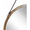 Beliani Sieninis veidrodis AUTUN 60 cm metalinis auksinis