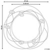 Beliani Sieninis veidrodis ANGLET 46 cm 49 cm Metalinis auksinis