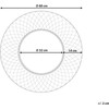 Beliani Sieninis veidrodis COMBE 60 cm metalinis auksinis