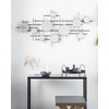 Beliani Sieninis veidrodis IBOS 113 cm 55 cm metalinis juodas