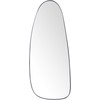 Beliani Sieninis veidrodis CERGY 39 cm 95 cm metalinis, juodas