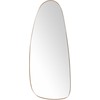 Beliani Sieninis veidrodis CERGY 39 cm 95 cm metalinis auksinis