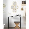 Beliani Sieninis veidrodis LESCAR 50 cm 80 cm metalinis auksinis