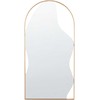 Beliani Sieninis veidrodis COLOMBIER 41 cm 81 cm metalinis auksinis