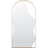 Beliani Sieninis veidrodis COLOMBIER 41 cm 81 cm metalinis auksinis