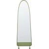 Beliani Sieninis veidrodis PARNAY 45 cm 146 cm Metallinis Alyvuogių spalvos