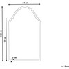 Beliani Sieninis veidrodis ACONCHI 58x100 cm metalinis auksinis