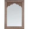 Beliani Sieninis veidrodis PALI 60 cm 90 cm metalinis varinis