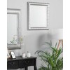Beliani Sieninis veidrodis CAVAN 65 cm x 65 cm metalinis sidabrinis