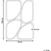 Beliani Sieninis veidrodis DIANCEY 70 cm 100 cm metalinis auksinis
