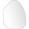 Beliani Sieninis veidrodis PUTEAUX 70 cm 92 cm metalinis juodas