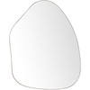 Beliani Sieninis veidrodis PUTEAUX 70 cm 92 cm metalinis auksinis