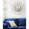 Beliani Sieninis veidrodis GAILLAC 80 cm 80 cm metalinis auksinis