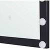 Beliani Vonios veidrodis su LED apšvietimu ODENAS 50 x 60 cm, juodas