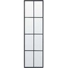 Beliani Sieninis veidrodis CAMON 38 cm 132 cm metalinis juodas