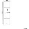 Beliani Sieninis veidrodis CAMON 38 cm 132 cm metalinis juodas