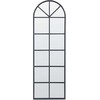 Beliani Sieninis veidrodis BROUAGE 40 cm 120 cm metalinis juodas