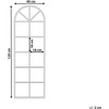 Beliani Sieninis veidrodis BROUAGE 40 cm 120 cm metalinis juodas