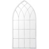 Beliani Sieninis veidrodis CASSEL 50 cm 115 cm metalinis šviesiai pilkas