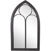Beliani Sieninis veidrodis TRELLY 62 cm 113 cm metalinis juodas