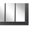 Beliani Sieninis veidrodis EMBRY 69 cm 89 cm Metalinis Juodas