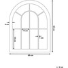 Beliani Sieninis veidrodis EMBRY 69 cm 88 cm metalinis smėlio spalvos