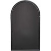 Beliani Sieninis veidrodis TREVOL 77 cm 130 cm metalinis juodas