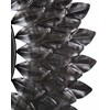 Beliani Sieninis veidrodis LARRAU 70 cm metalinis sidabrinis