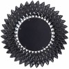 Beliani Sieninis veidrodis LARRAU 70 cm metalinis sidabrinis