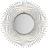 Beliani Sieninis veidrodis CILLY 80 cm 80 cm metalinis sidabrinis