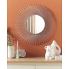 Beliani Sieninis veidrodis CILLY 80 cm 80 cm metalinis sidabrinis