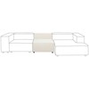 Sofa Beliani Vienvietis modulis ARDAL, bouclé, sulaužyta balta