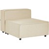 Sofa Beliani Vienvietis modulis APRICA smėlio spalvos iš dirbtinio lino
