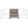Sofa Beliani Vieno asmens modulis UNSTAD rudas