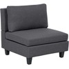 Sofa Beliani Vienvietis modulis UNSTAD, tamsiai pilkas