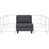 Sofa Beliani Vienvietis modulis UNSTAD, tamsiai pilkas