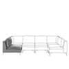 Sofa Beliani EVJA vienvietis modulis, pilkas veliūras