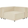 Sofa Beliani Kampinis modulis APRICA smėlio spalvos sintetinis linas