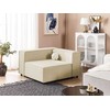 Sofa Beliani Kampinis modulis APRICA smėlio spalvos sintetinis linas