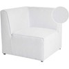 Sofa Beliani Kampinis modulis LEMVIG, kreminės spalvos, velvetinis