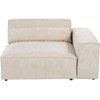 Sofa Beliani HELLNAR kampinis modulis, veliūras, šviesiai smėlinis, kairinis